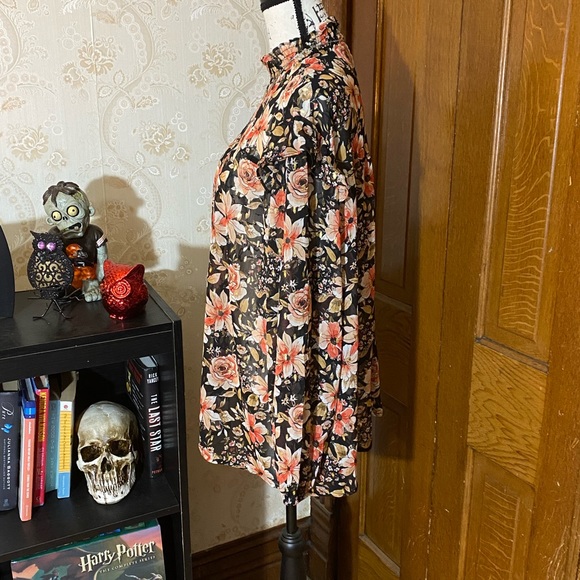 Maurices plus size sheer ruffle blouse - Picture 4 of 10